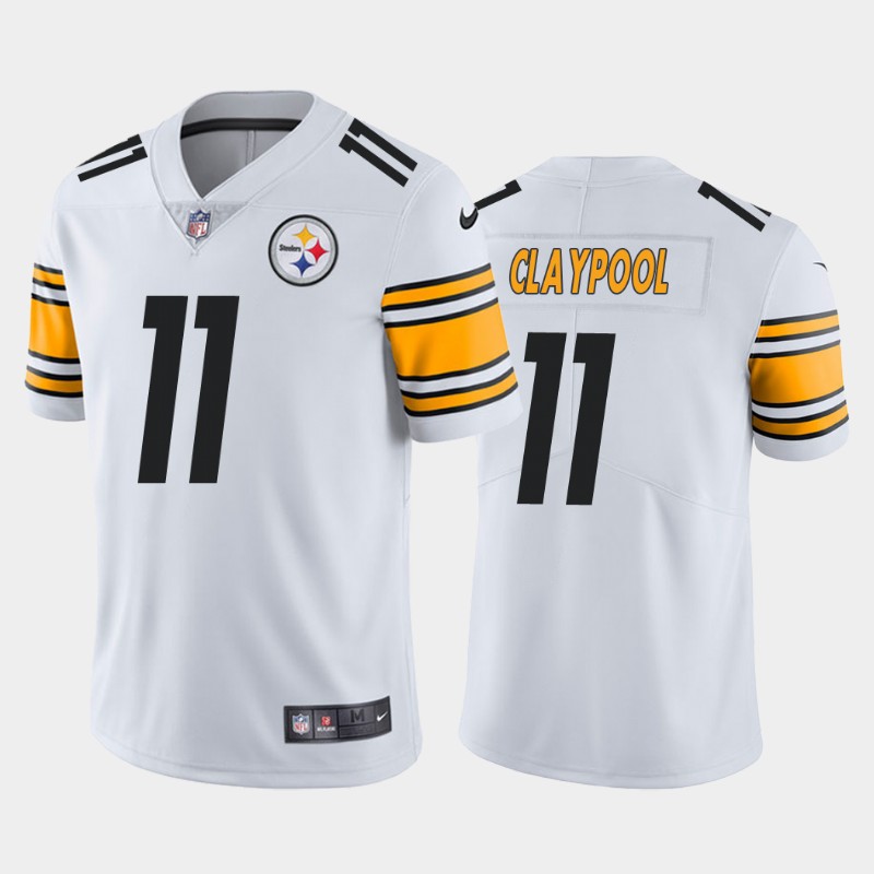 Men's Pittsburgh Steelers #11 Chase Claypool White NFL Vapor Untouchable Limited Stitched Jersey
